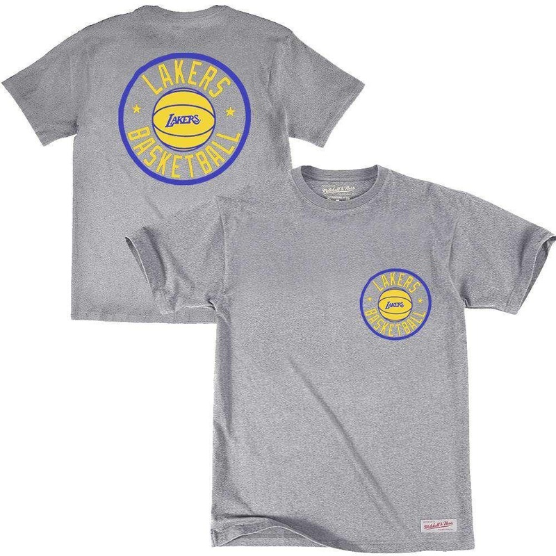 Los Angeles Lakers Mitchell & Ness NBA Full Circle T-Shirt – Grey