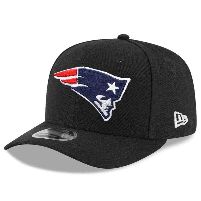New England Patriots New Era NFL 9FIFTY Pre-Curved OF Snapback Hat – Black