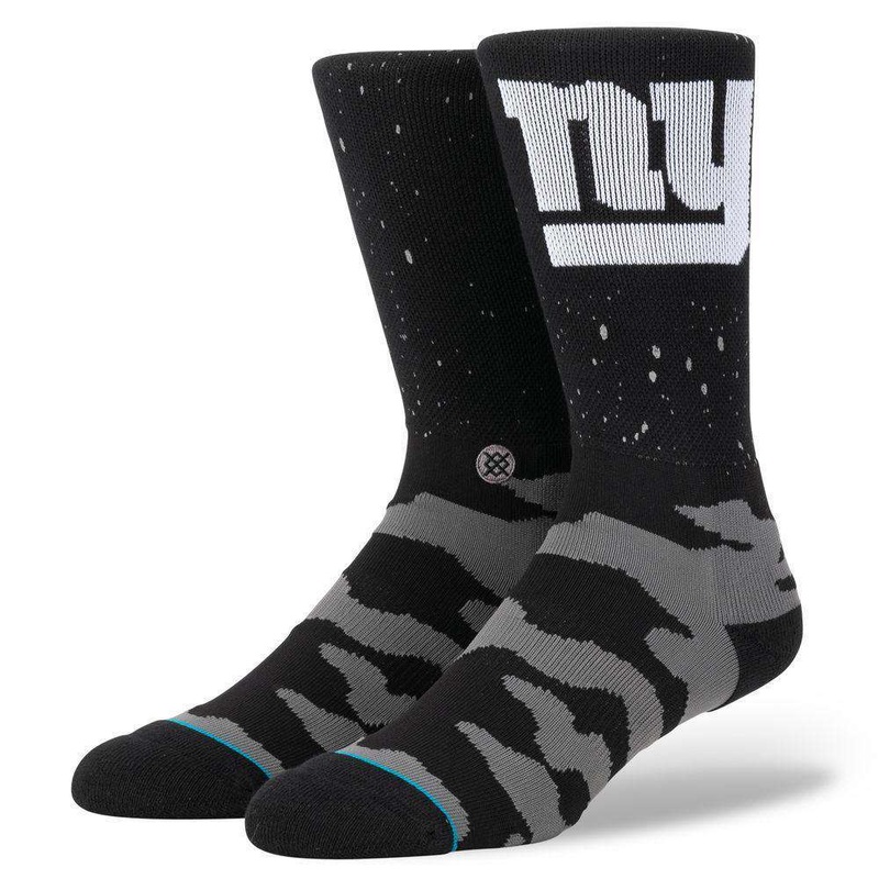 New York Giants Stance NFL Reflective Crew Socks – Black