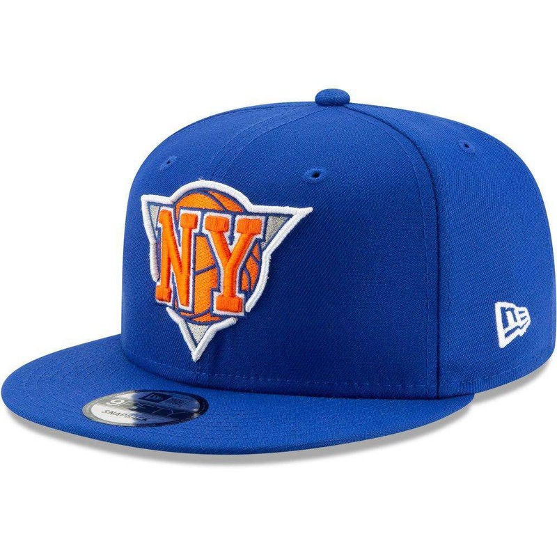 New York Knicks New Era NBA 2019 Back Half 9FIFTY Snapback Hat  Blue