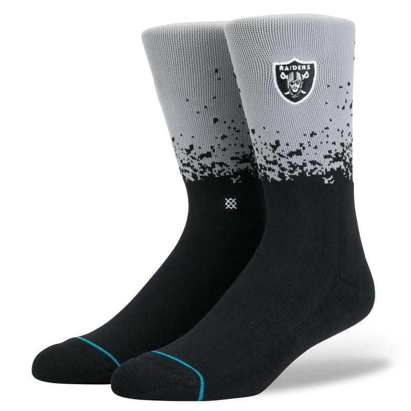 Oakland Raiders Stance NFL Fade Crew Socks – Black