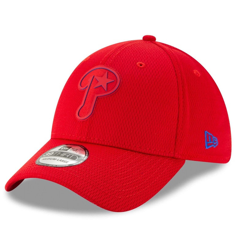 Philadelphia Phillies New Era MLB 2019 Clubhouse 39THIRTY Stretch-Fit Hat – Red