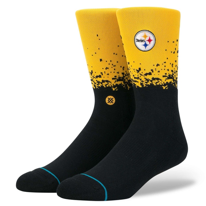 Pittsburgh Steelers Stance NFL Fade Crew Socks – Yellow