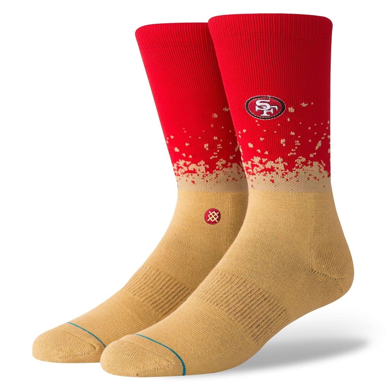 San Francisco 49ers Stance NFL Fade Crew Socks – Red