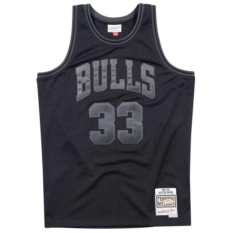 Scottie Pippen Chicago Bulls Mitchell & Ness NBA Tonal Black Swingman Jersey