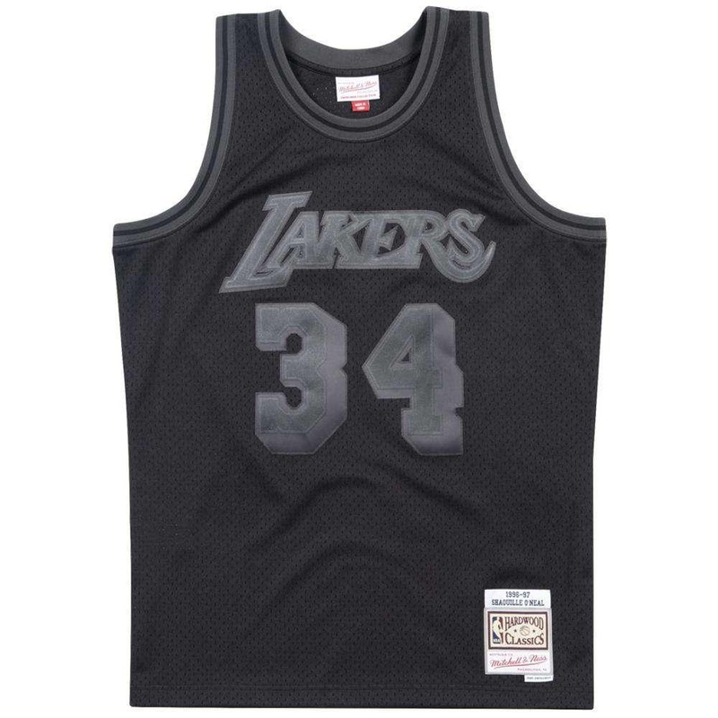 Shaquille O’Neal Los Angeles Lakers Mitchell & Ness NBA Tonal Black Swingman Jersey
