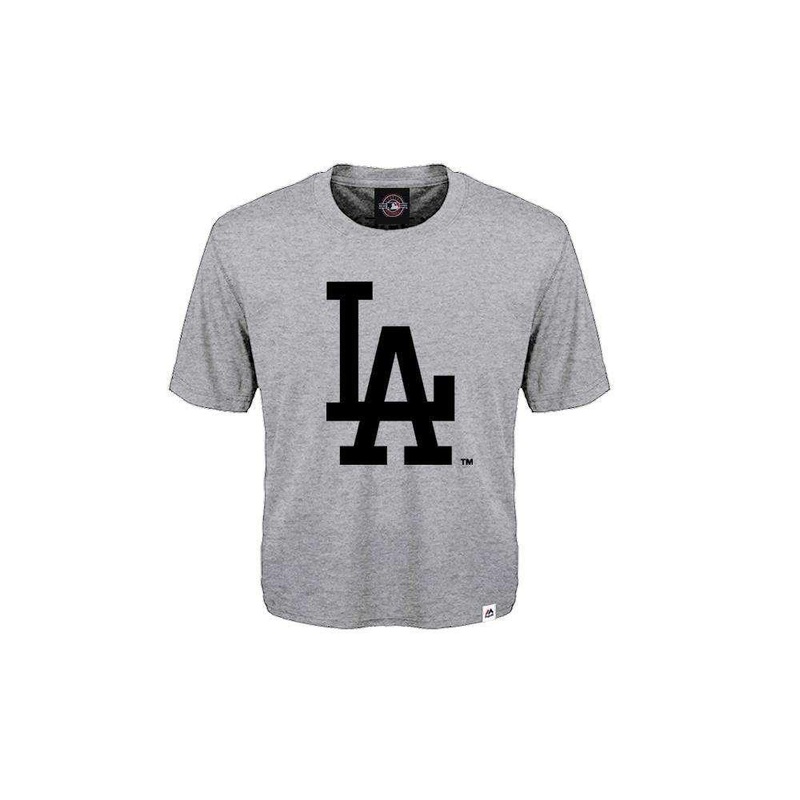 Toddler Los Angeles Dodgers Majestic MLB Prism T-Shirt – Grey