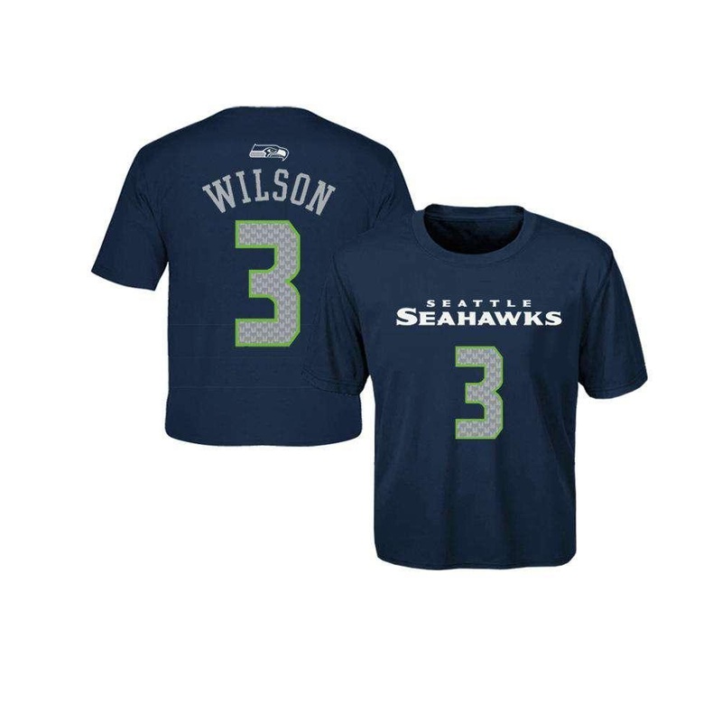 Toddler Russell Wilson Seattle Seahawks Outerstuff NFL Player T-Shirt – Navy