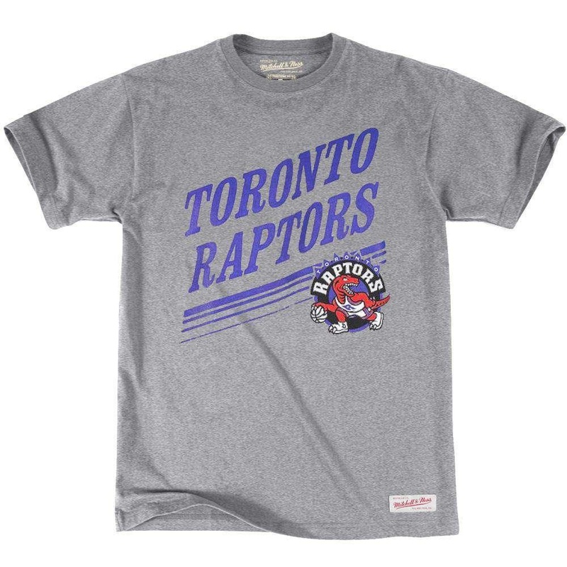 Toronto Raptors Mitchell & Ness NBA Spin Move T-Shirt – Grey