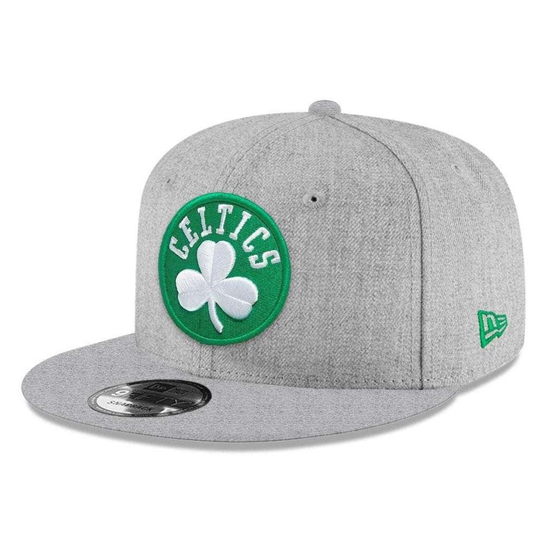 Youths Boston Celtics New Era NBA Heather Team 9FIFTY Snapback Hat
