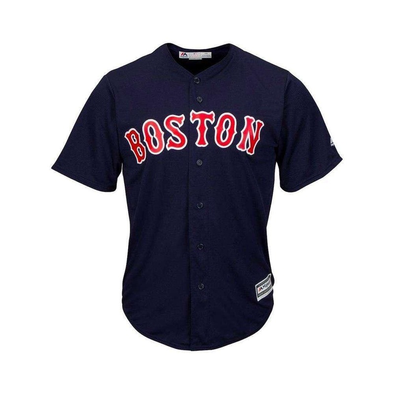 Youths Boston Red Sox Majestic MLB Cool Base Replica Jersey – Navy