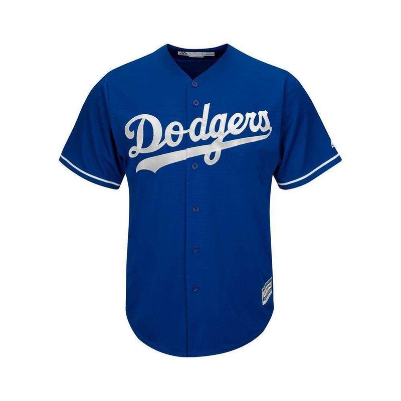 Youths Los Angeles Dodgers Majestic MLB Cool Base Replica Jersey – Blue