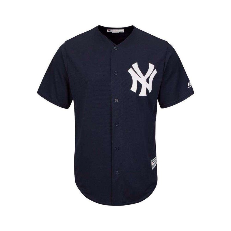 Youths New York Yankees Majestic MLB Cool Base Replica Jersey – Navy