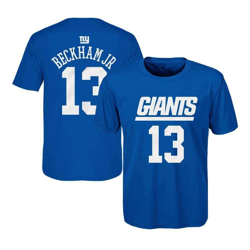 Youths Odell Beckham Jr New York Giants Outerstuff NFL Player T-Shirt – Blue