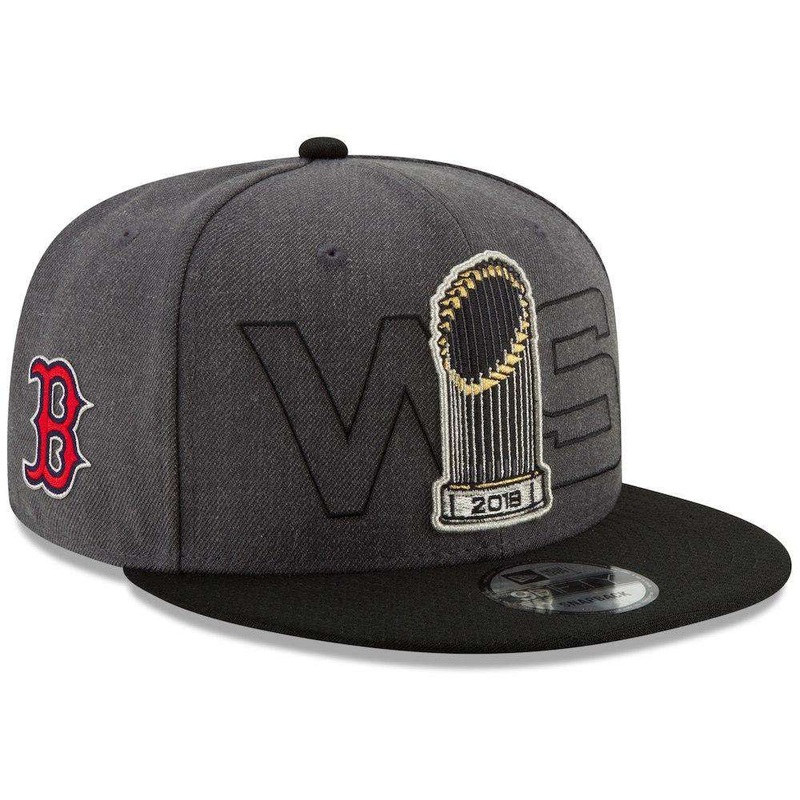 Boston Red Sox New Era MLB 2018 World Series Champions 9FIFTY Snapback Hat – Charcoal
