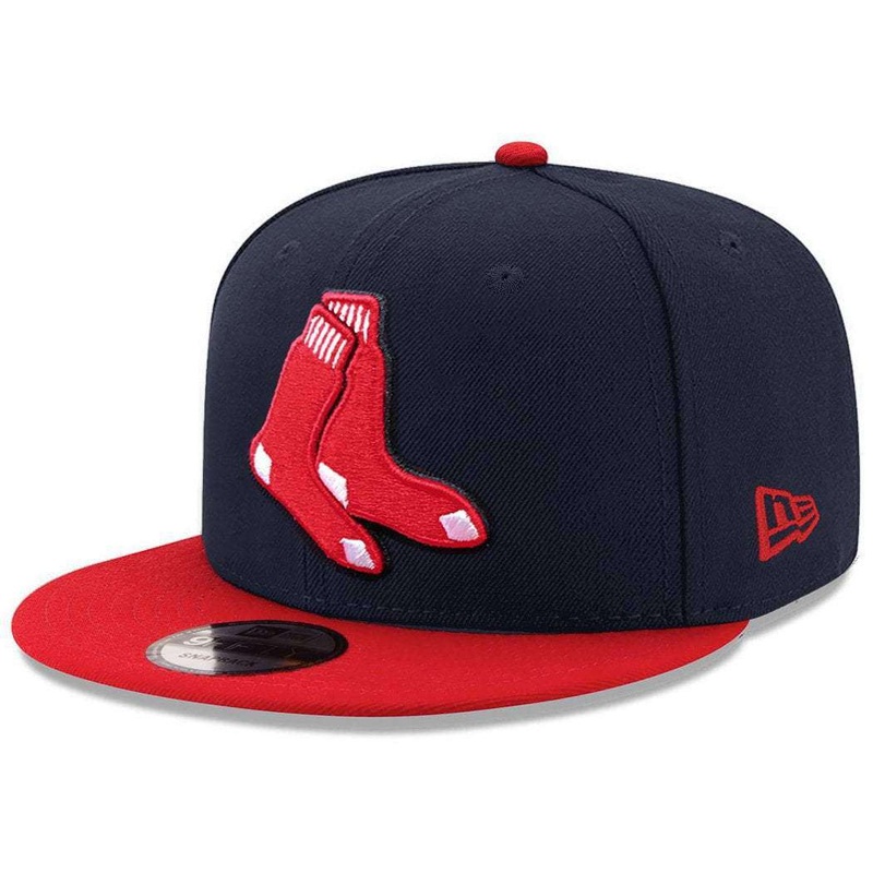 Boston Red Sox New Era MLB Alt Logo 9FIFTY Snapback Hat – Navy