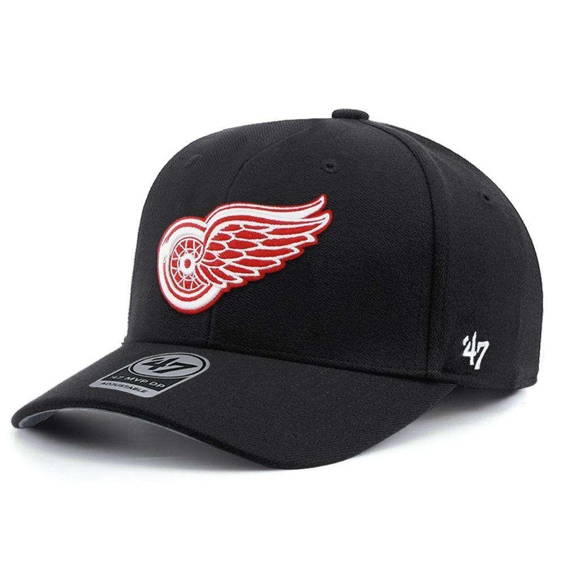 Detroit Red Wings ’47 NHL Team MVP DP Pre-Curved Snapback Hat – Black
