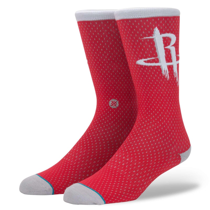 Houston Rockets Stance NBA Jersey Crew Socks – Red