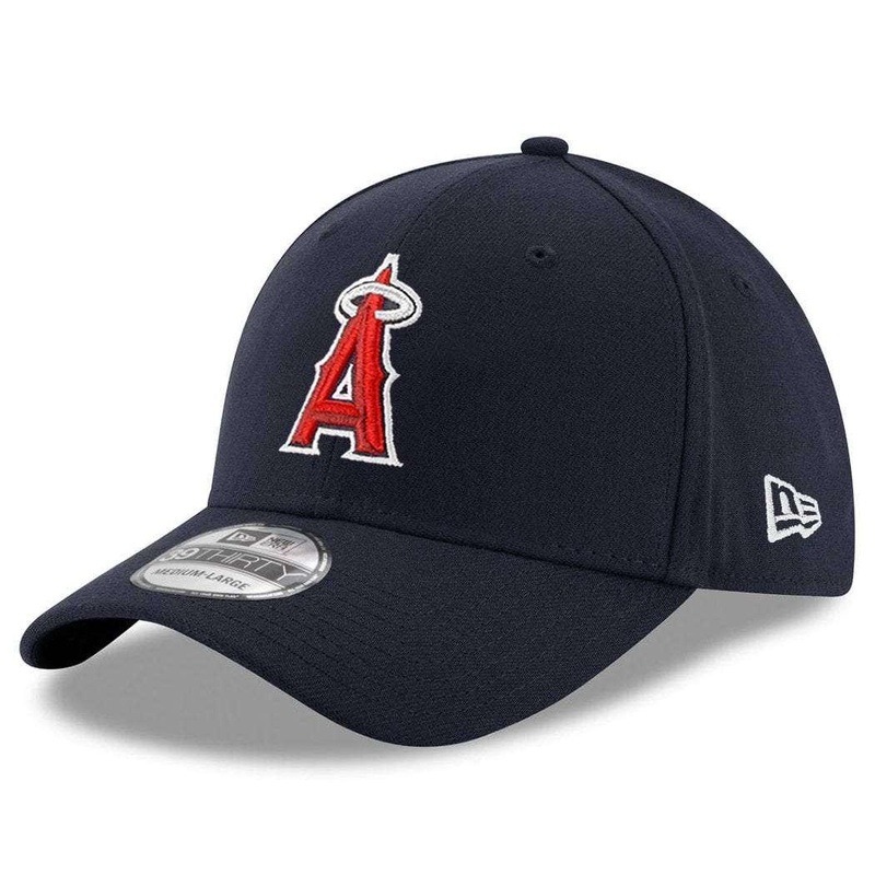 Los Angeles Angels New Era MLB Alt Logo 39THIRTY Stretch-Fit Curve Hat – Navy