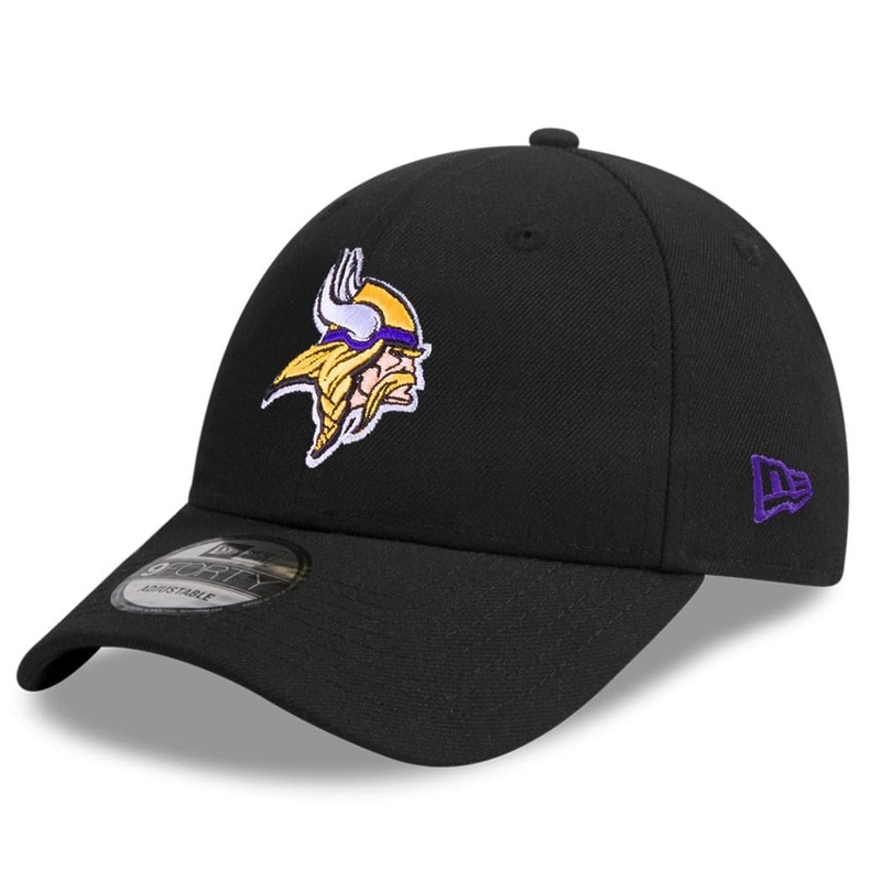 Minnesota Vikings New Era NFL League 9FORTY Snapback Curve Hat – Black