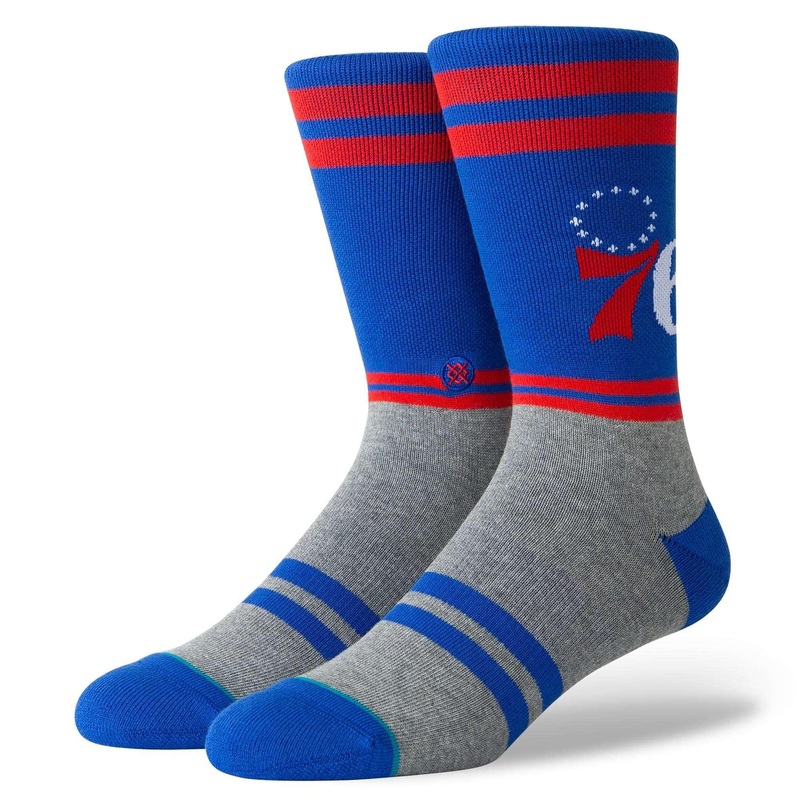 Philadelphia 76ers Stance NBA City Gym Crew Socks – Blue