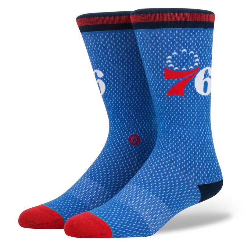 Philadelphia 76ers Stance NBA Jersey Crew Socks – Blue