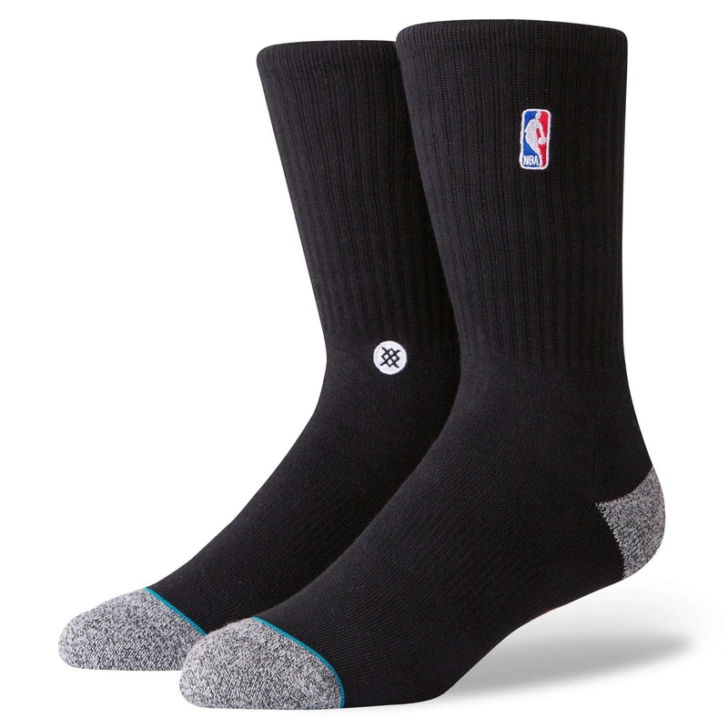 Stance NBA Logoman II Casual Crew Socks – Black