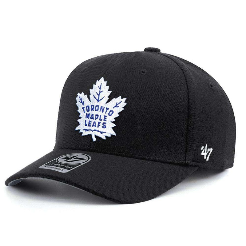 Toronto Maple Leafs ’47 NHL Audible DB Pre-Curved Snapback Hat – Black