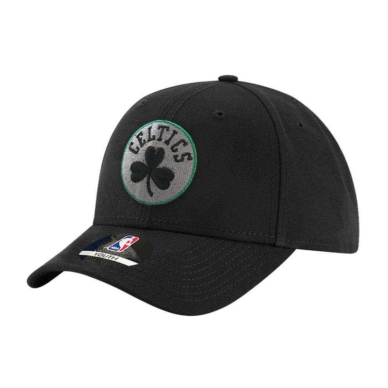 Youths Boston Celtics Outerstuff NBA Colour Pop Curve Hat – Black