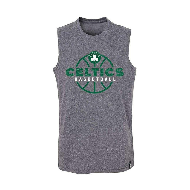 Youths Boston Celtics Outerstuff NBA Destroyer Muscle Tank – Charcoal
