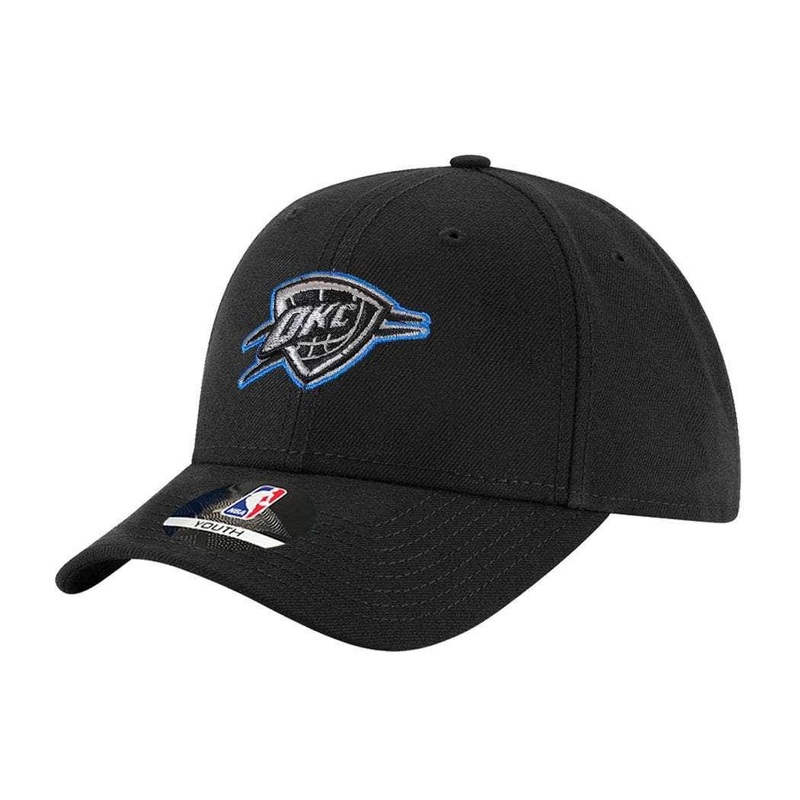 Youths Oklahoma City Thunder Outerstuff NBA Colour Pop Curve Hat – Black