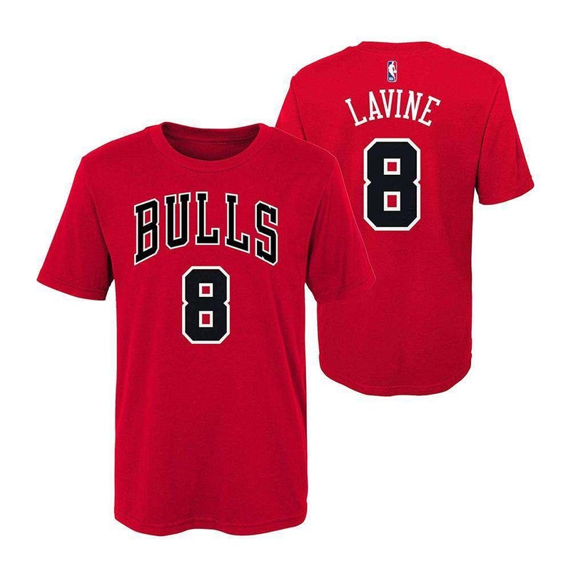 Youths Zach Lavine Chicago Bulls Outerstuff NBA Player T-Shirt – Red