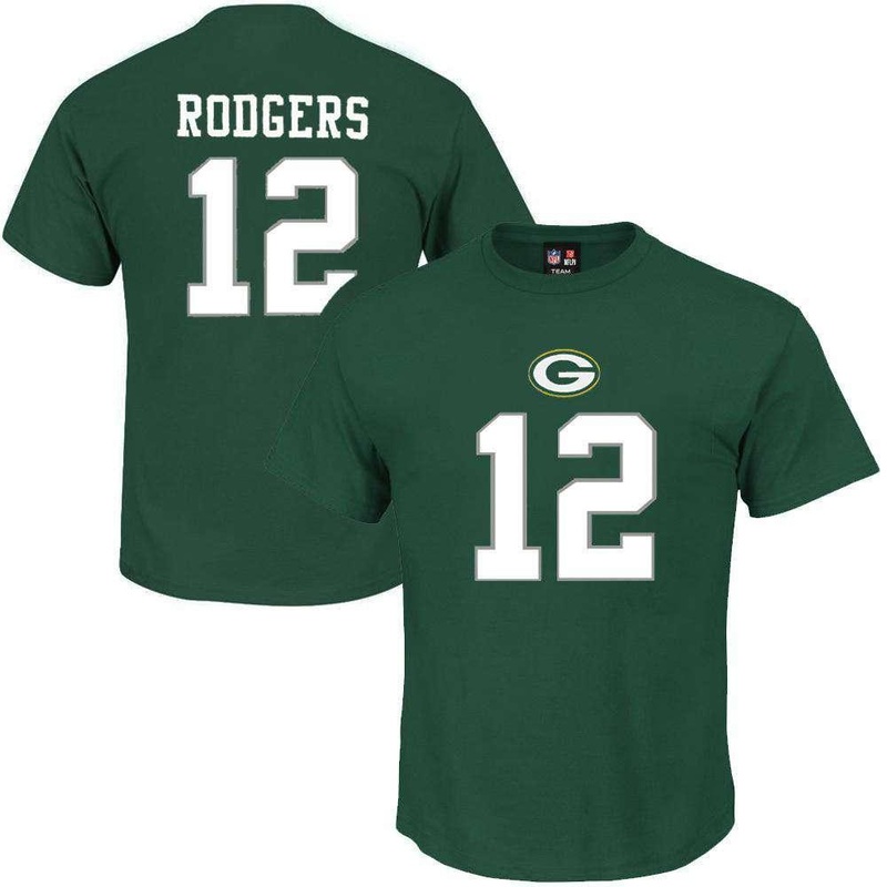 Aaron Rodgers Green Bay Packers NFL PA Player T-Shirt – Green