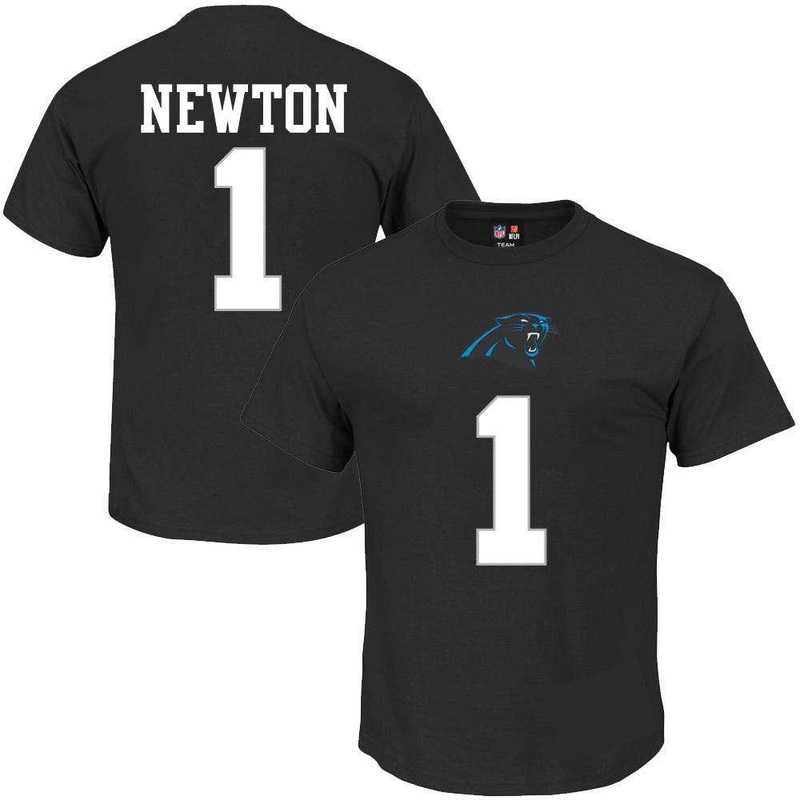 Cam Newton Carolina Panthers NFL PA Player T-Shirt – Black