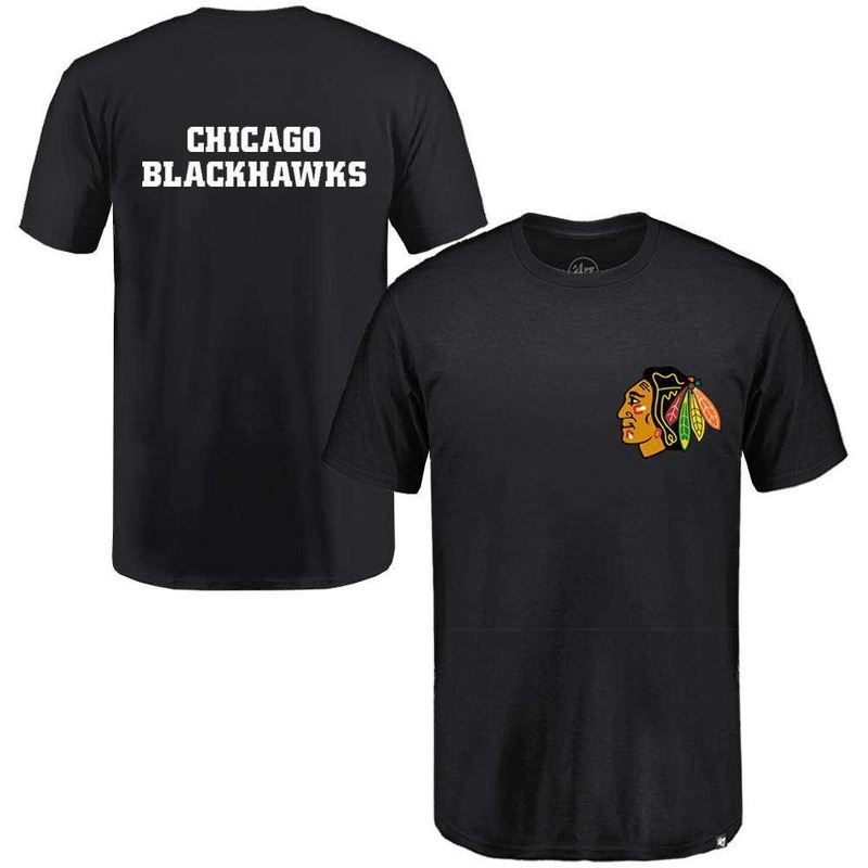 Chicago Blackhawks ’47 NHL Backer T-Shirt – Black