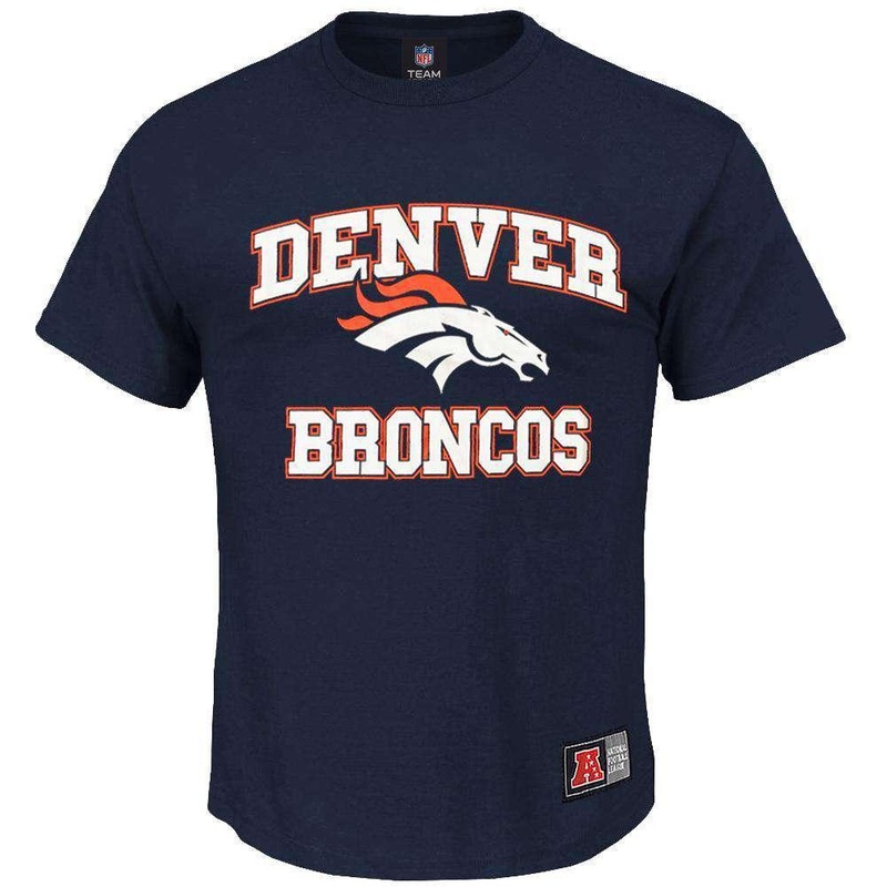 Denver Broncos Majestic NFL Despa T-Shirt – Navy