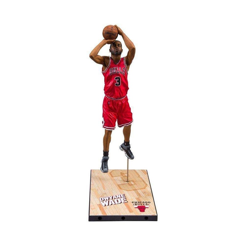 Dwyane Wade Chicago Bulls McFarlane NBA Series 30 7″ Figure – Red