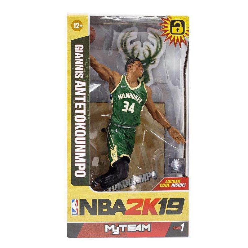 Giannis Antetokuonmpo Milwaukee Bucks McFarlane NBA 2K19 Series 7″ Figure – Green