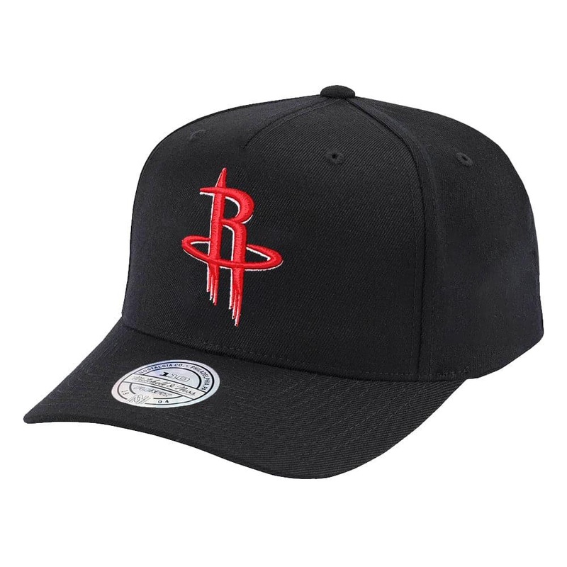 Houston Rockets Mitchell & Ness NBA 110 Team Logo Snapback Hat – Black