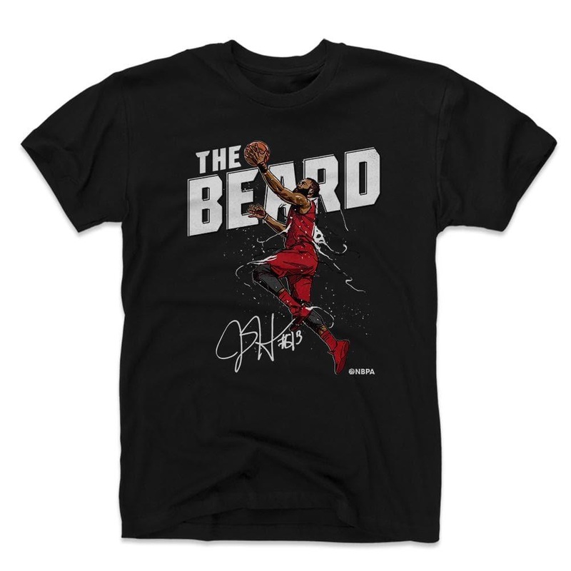 James Harden Houston Rockets 500 Level NBA Layup T-Shirt – Black