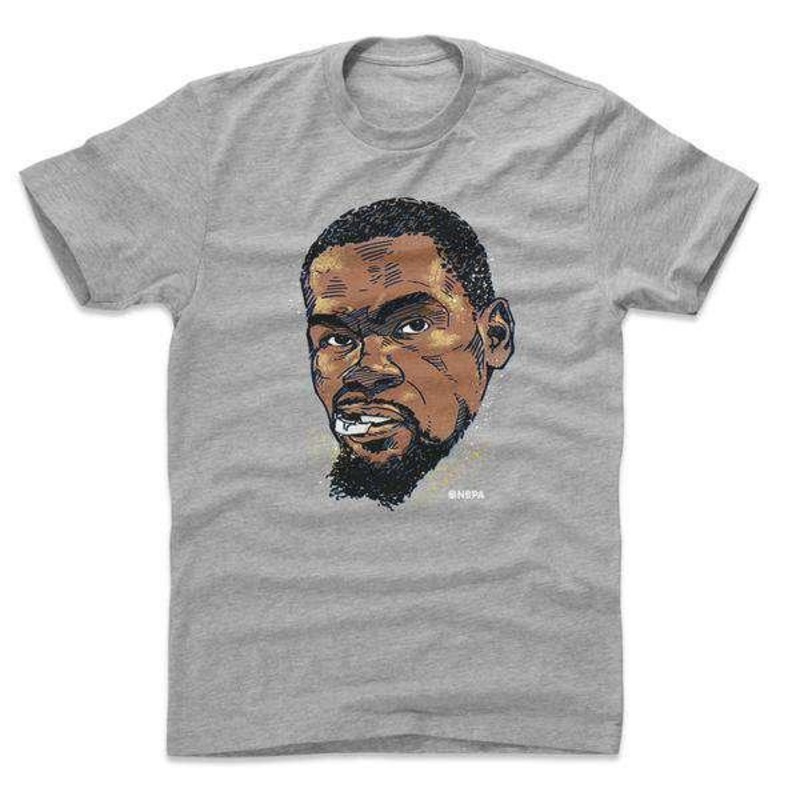 Kevin Durant Golden State Warriors 500 Level NBA Bust T-Shirt – Heather Grey