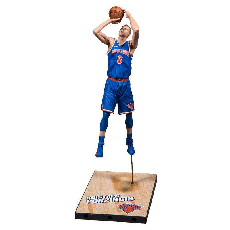 Kristaps Porzingis New York Knicks McFarlane NBA 2K19 Series 7″ Figure – Blue