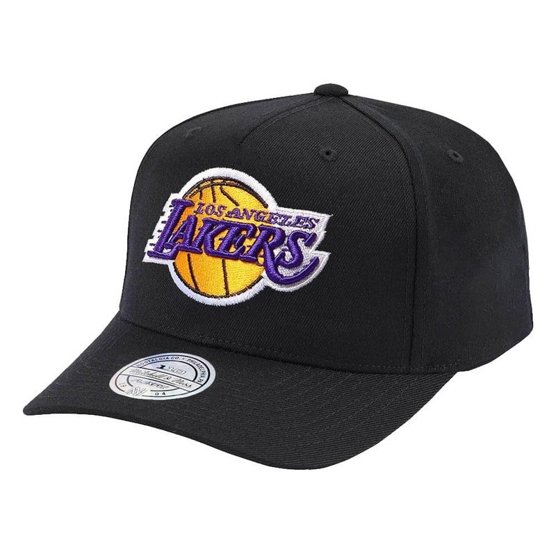 Los Angeles Lakers Mitchell & Ness NBA 110 Team Logo Snapback Hat – Black