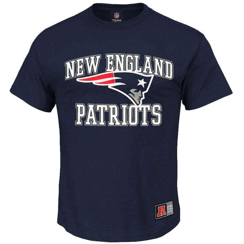 New England Patriots Majestic NFL Despa T-Shirt – Navy