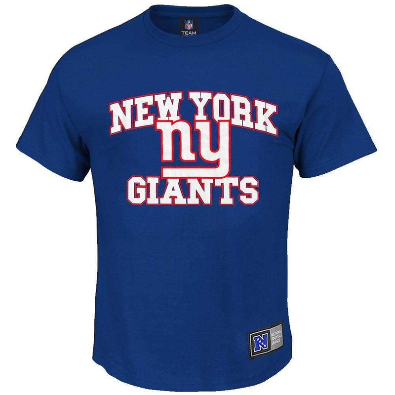 New York Giants Majestic NFL Despa T-Shirt – Blue