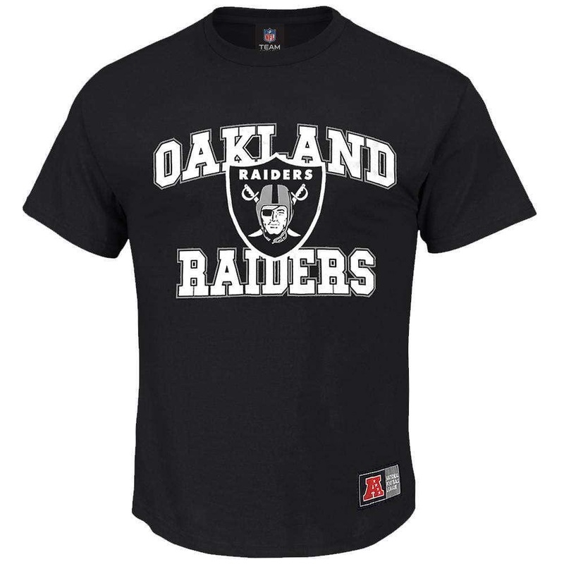 Oakland Raiders Majestic NFL Despa T-Shirt – Black