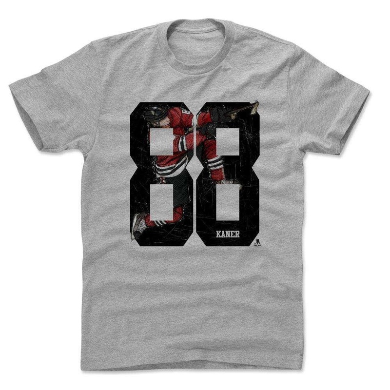 Patrick Kane Chicago Blackhawks 500 Level NHL 88K T-Shirt – Grey