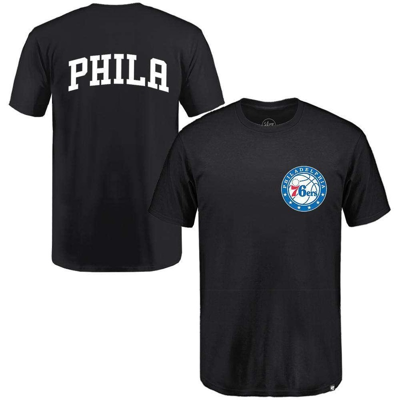 Philadelphia 76ers ’47 NBA Backer T-Shirt – Black