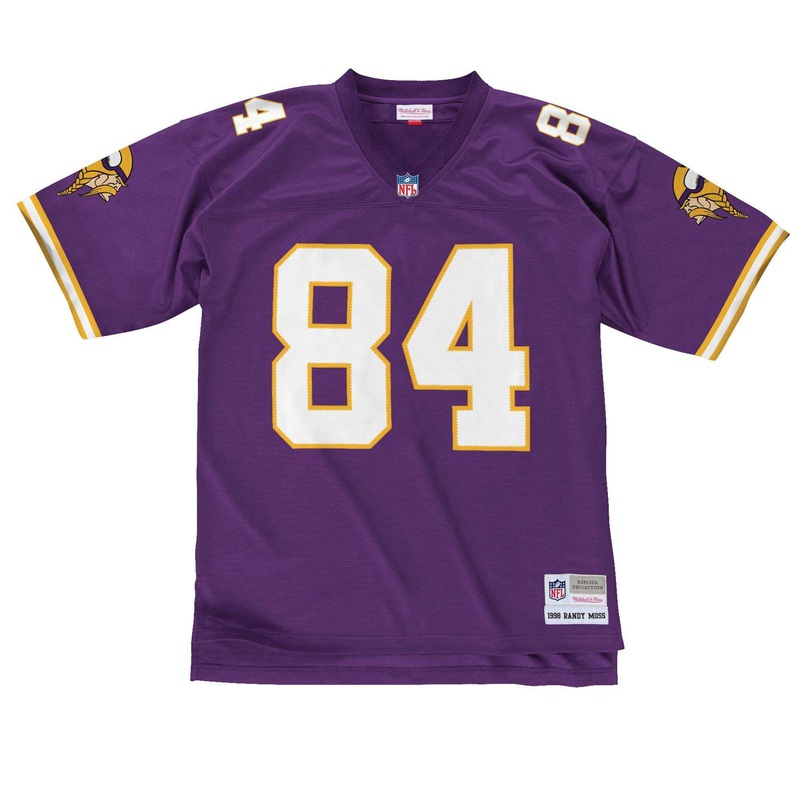 Randy Moss Minnesota Vikings Mitchell & Ness NFL 98 Legacy Jersey – Purple