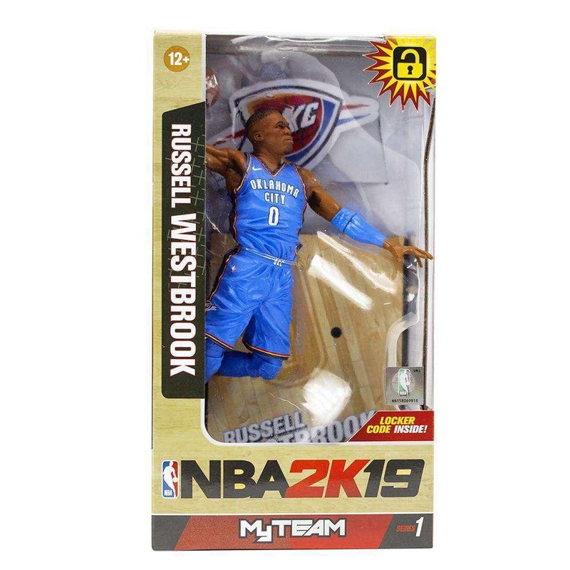 Russell Westbrook Oklahoma City Thunder McFarlane NBA 2K19 Series 7″ Figure – Blue